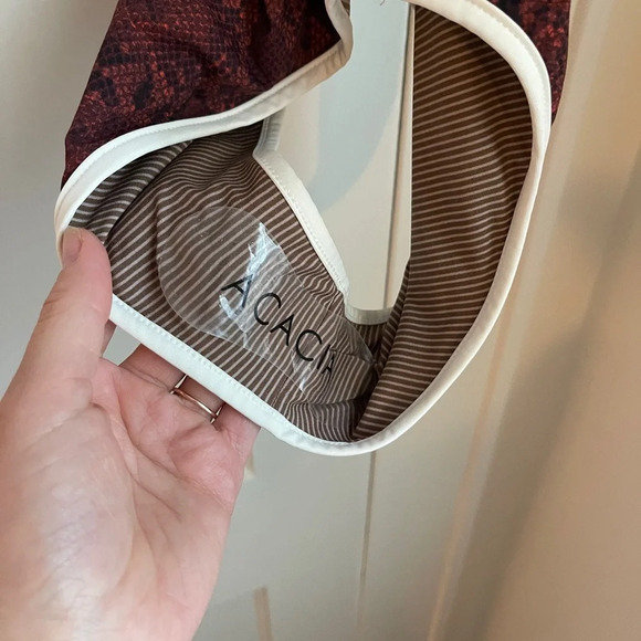 RARE NWT acacia swimwear Ivy Full-piece Amber Python medium snakeskin - Picture 5 of 7